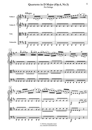 Quartetto in D Major (Op.4, Nr.3)