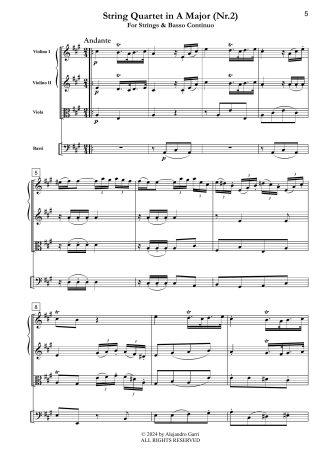 String Quartet in A Major (Nr.2)