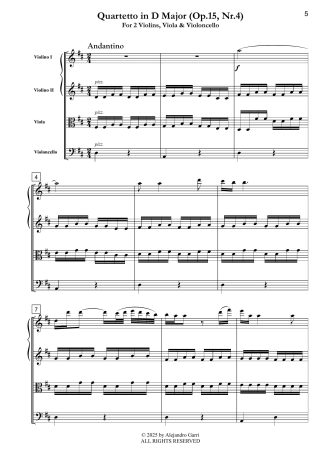 Quartetto in D Major (Op.15, Nr.4)