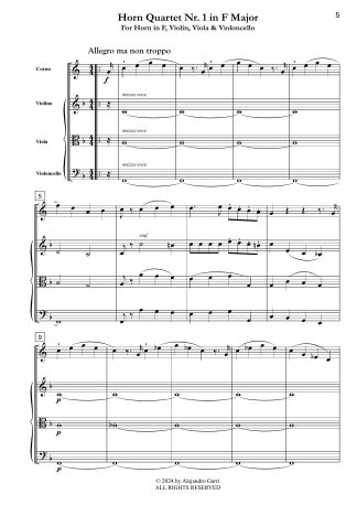 Horn Quartet Nr.1 in F Major (IGF 7, Op.31)