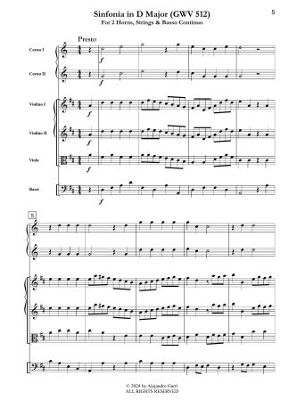 Sinfonia in D Major (GWV 512)