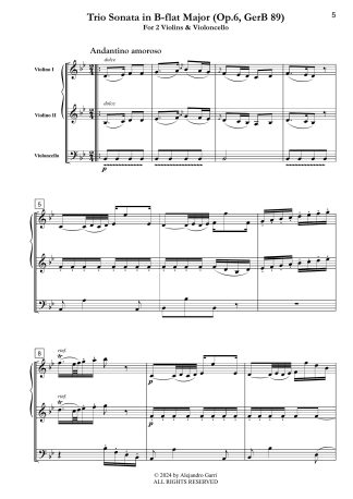 Trio Sonata in B-flat Major (Op.6, GerB 89)