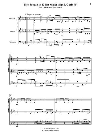 Trio Sonata in E-flat Major (Op.6, GerB 90)