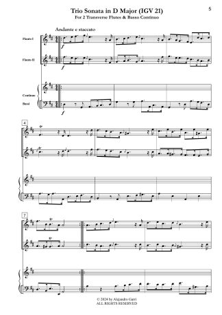 Trio Sonata in D Major (IGV 21)