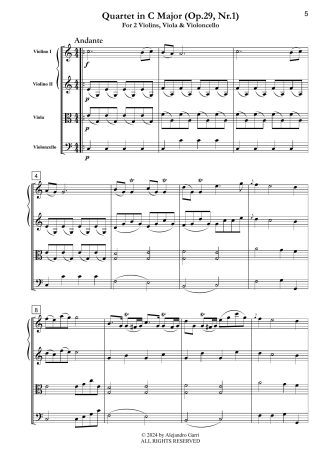 Quartet in C Major (Op.29, Nr.1)