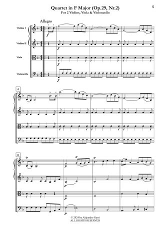 Quartet in F Major (Op.29, Nr.2)