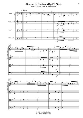 Quartet in G minor (Op.29, Nr.4)