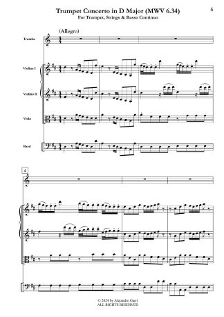 Trumpet Concerto in D Major (MVW 6.34)