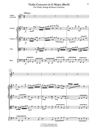 Violin Concerto in G Major (Bre9)