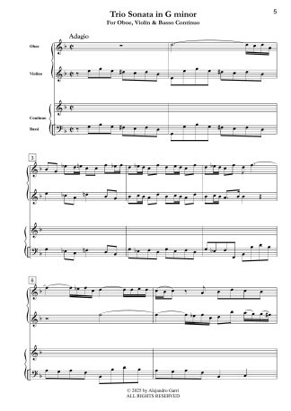 Trio Sonata in G minor (Internal Reference Number IMH 4)