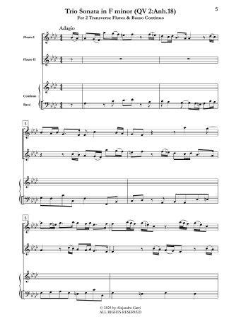 Trio Sonata in F minor (QV 2:Anh.18)