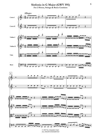 Sinfonia in G Major (GWV 591)