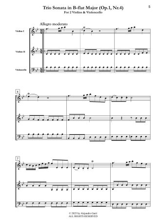 Trio Sonata in B-flat Major (Op.1, Nr.4)