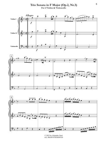Trio Sonata in F Major (Op.2, Nr.3)